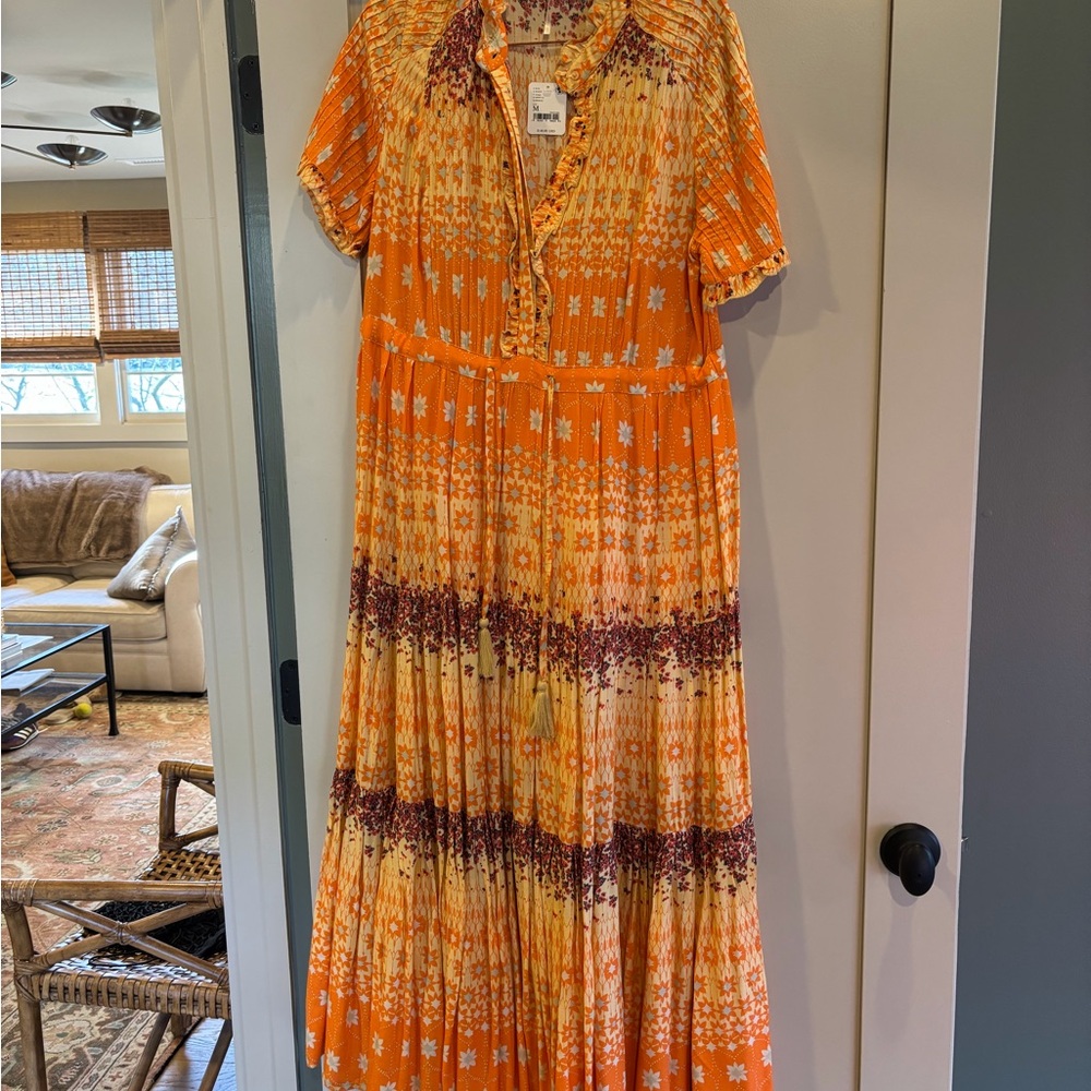 Anthropologie Orange Maxi Dress - Picture 2 of 5